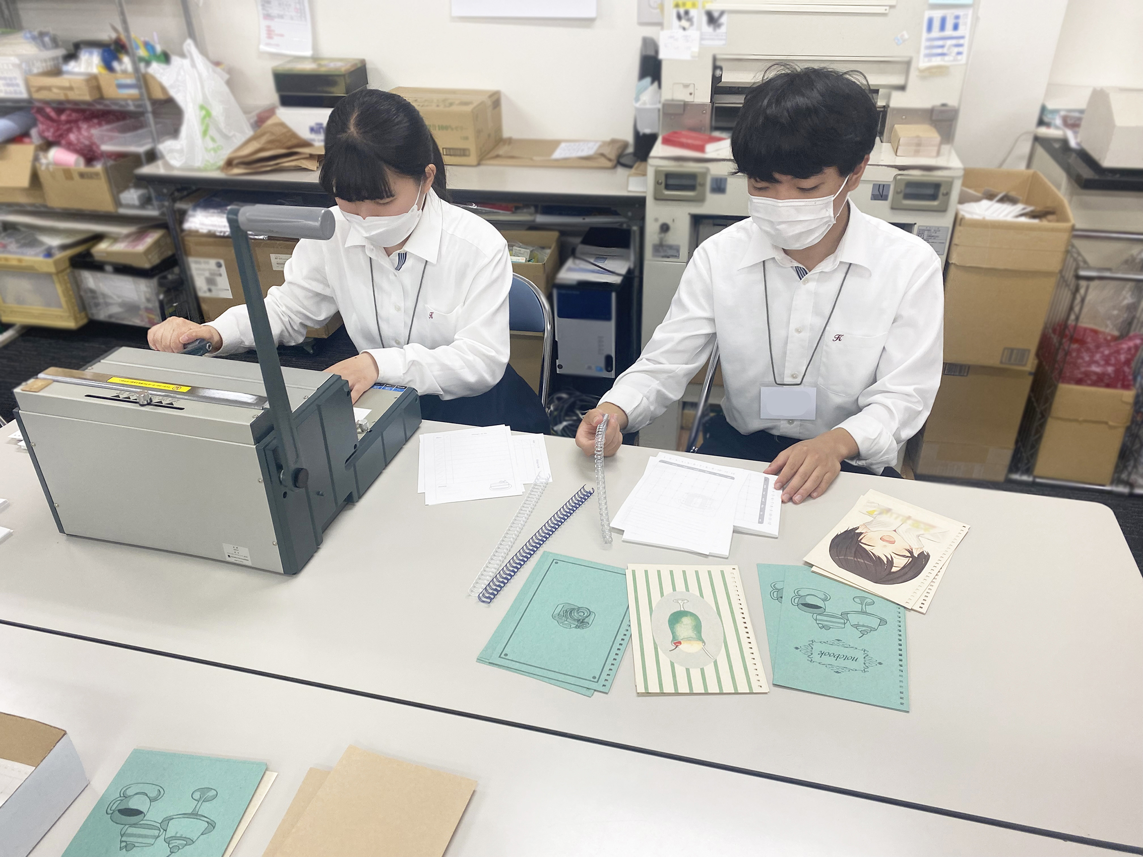 職業体験の様子