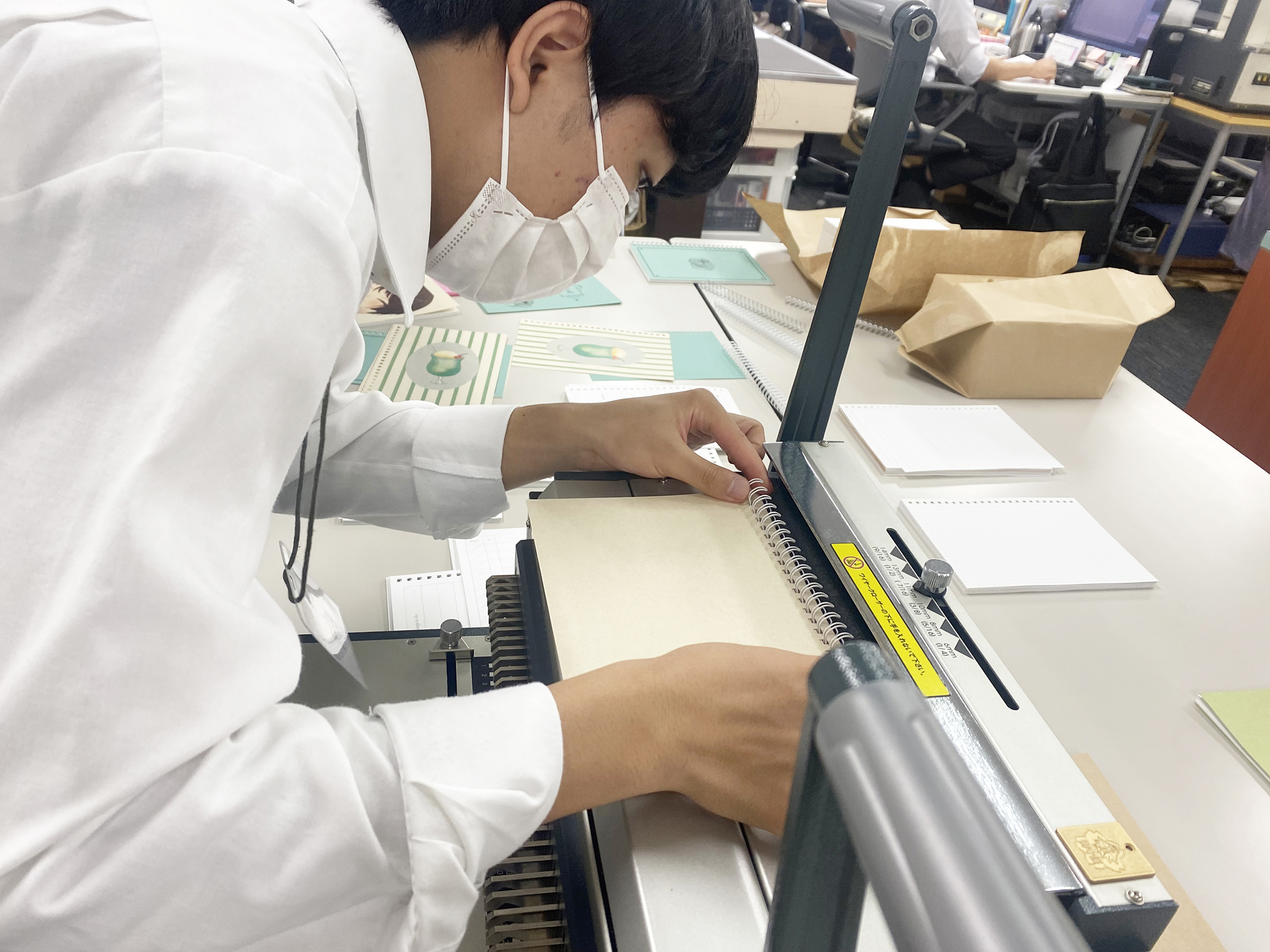 職業体験の様子