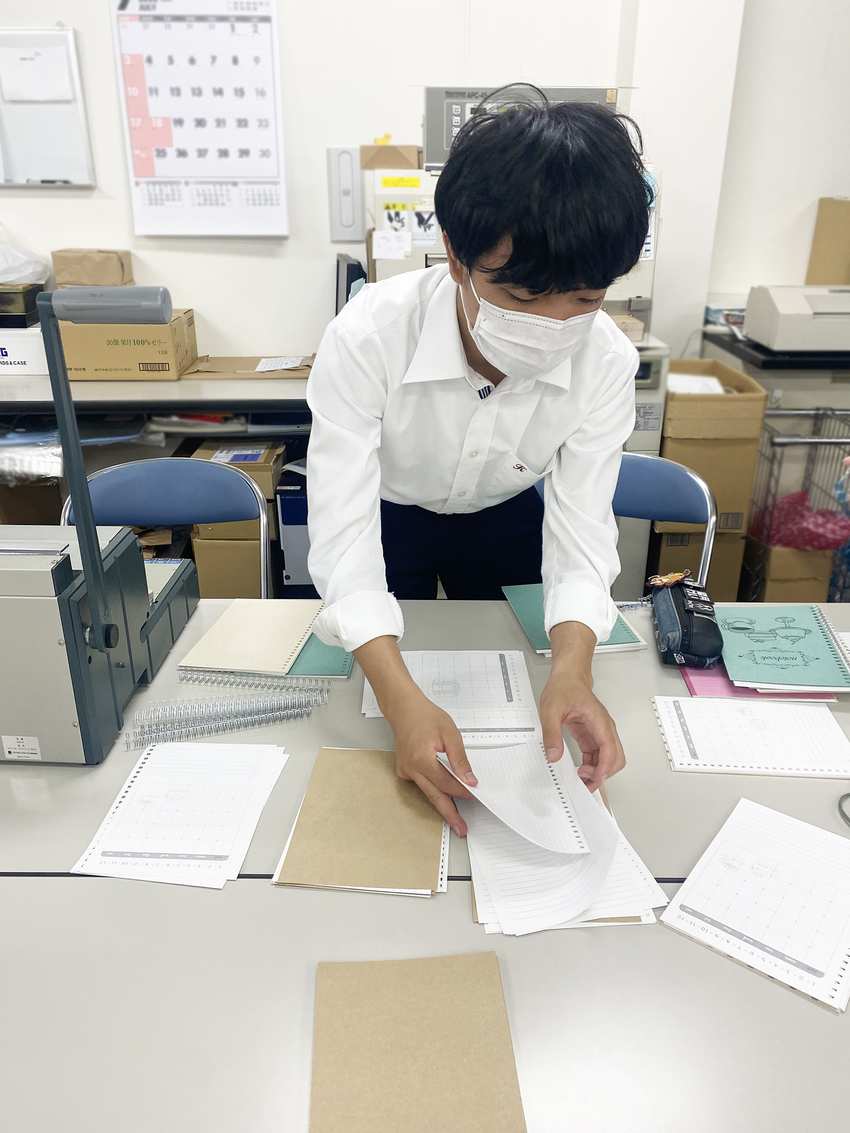 職業体験の様子