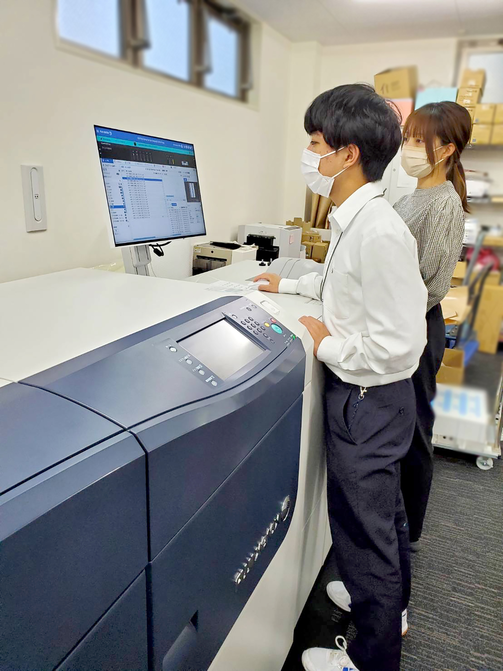 職業体験の様子
