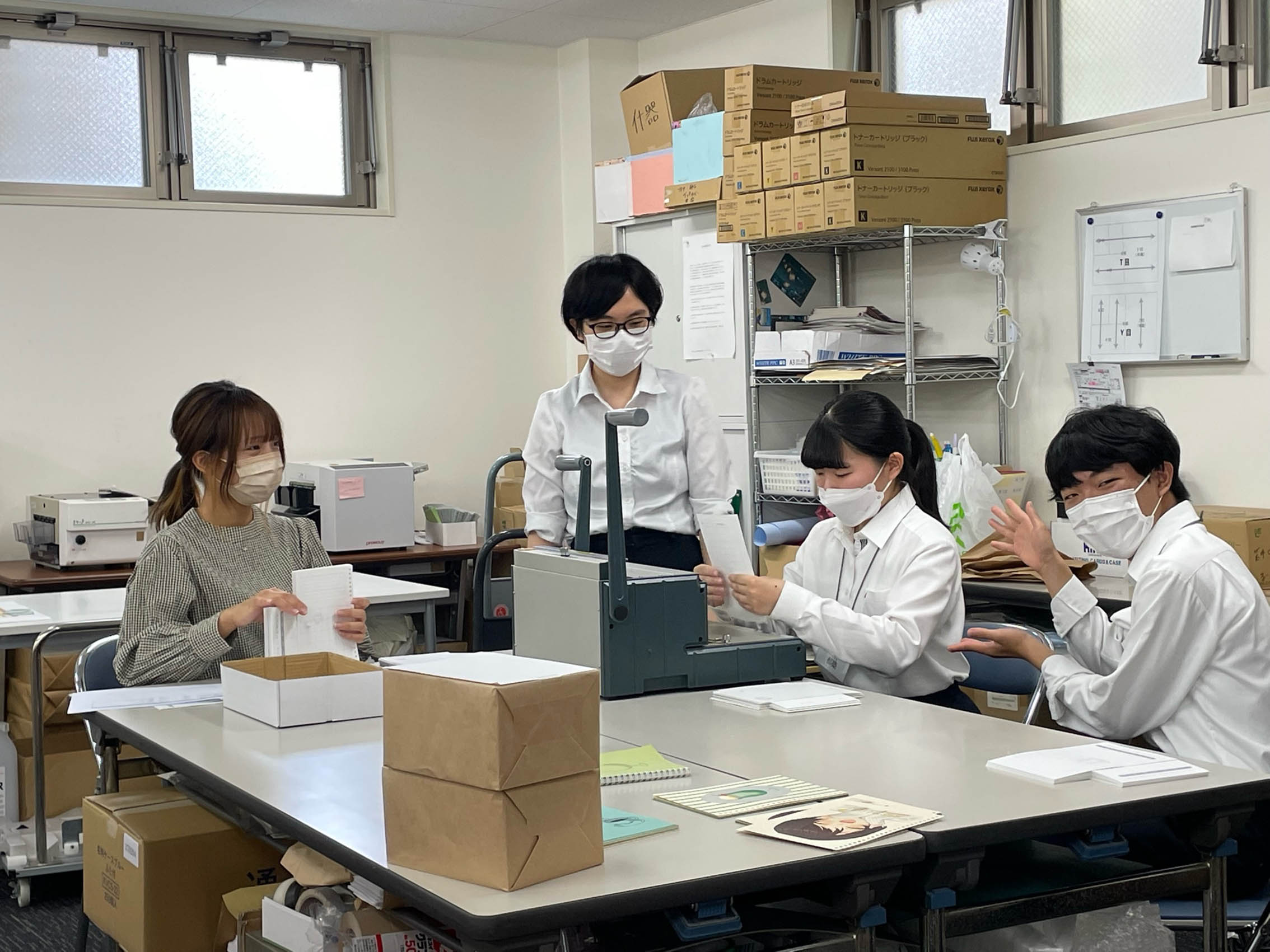 職業体験の様子
